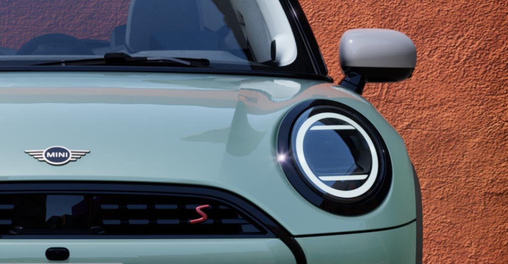 Front driver side view of the MINI Cooper S 2 Door.